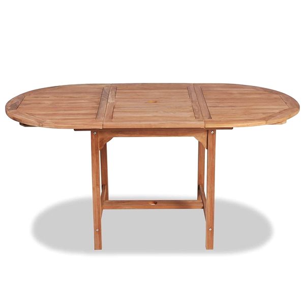 Záhradný stôl Rozkladací záhradný stôl (110 – 160) × 80 × 75 cm masívny tík Screen