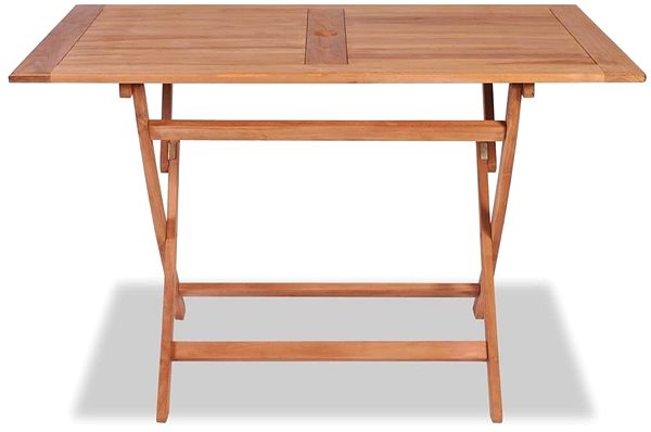 Záhradný stôl Skladací záhradný stôl 120 × 70 × 75 cm masívne teakové drevo Screen