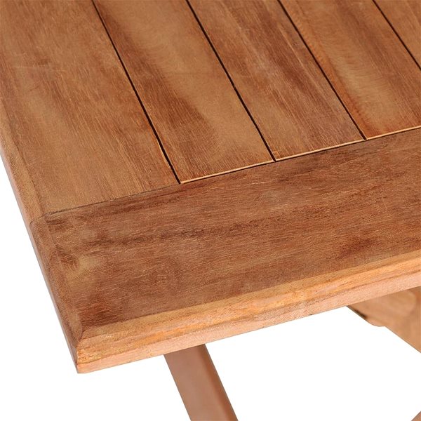 Záhradný stôl Skladací záhradný stôl 120 × 70 × 75 cm masívne teakové drevo Vlastnosti/technológia
