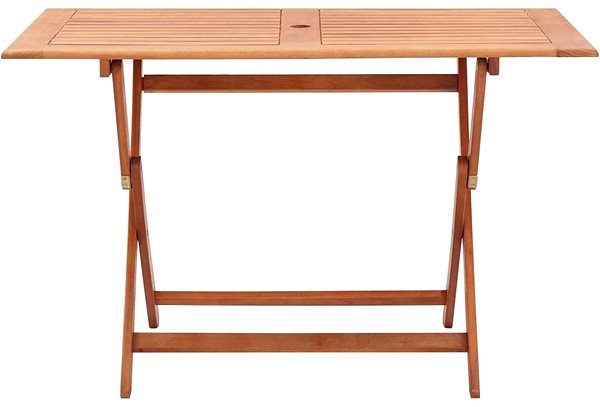 Záhradný stôl Skladací záhradný stôl 120 × 70 × 75 cm masívne eukalyptové drevo Screen