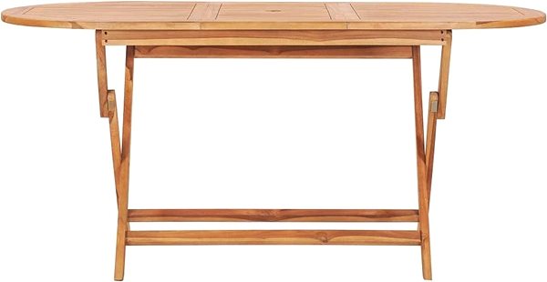Záhradný stôl Skladací záhradný stôl 160 × 80 × 75 cm masívne teakové drevo Screen