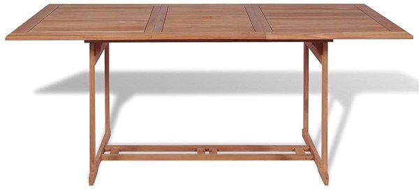 Záhradný stôl Záhradný stôl 180 × 90 × 75 cm masívne teakové drevo Screen
