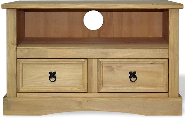 TV stolík TV stolík, mexická borovica Corona, 91 x 43 x 56 cm ...