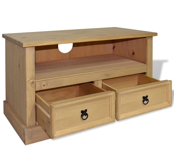 TV stolík TV stolík, mexická borovica Corona, 91 x 43 x 56 cm ...