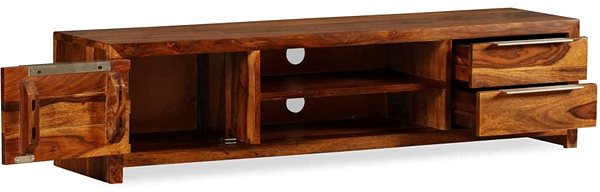 TV stolek TV stolek z masivního sheeshamového dřeva 120x30x30 cm ...