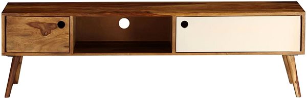 TV stolík TV stolík z masívneho sheeshamového dreva 140 × 50 × 35 cm ...