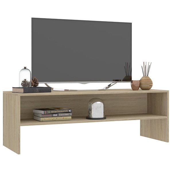 TV stolík TV stolík dub sonoma 120 × 40 × 40 cm drevotrieska ...