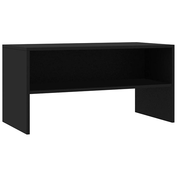 TV stolík TV stolík čierny 80 x 40 x 40 cm drevotrieska ...