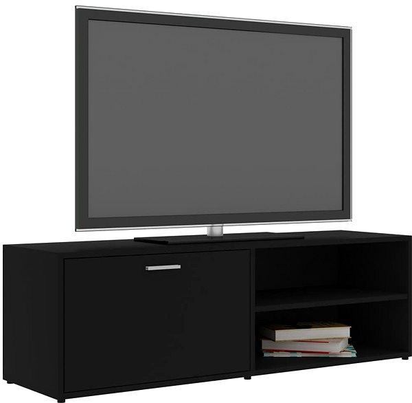 TV stolík TV stolík čierny 120 × 34 × 37 cm drevotrieska ...