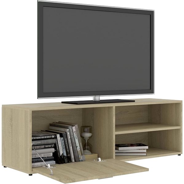 TV stolík TV stolík dub sonoma 120 × 34 × 37 cm drevotrieska ...