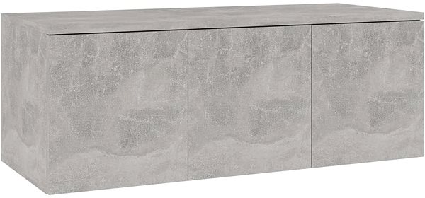 TV stolík TV stolík betónovo sivý 80 × 34 × 30 cm drevotrieska ...