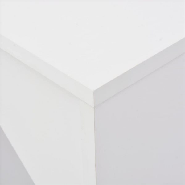 Barový stôl Barový stôl s pohyblivým regálom biely 138 × 40 × 120 cm 280222 ...