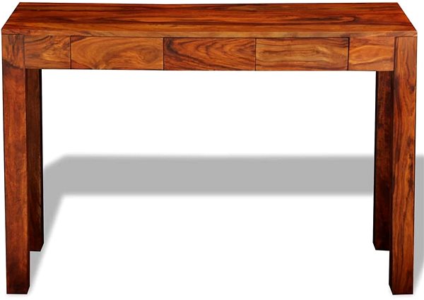 Konzolový stolík Konzolový stolík s 3 zásuvkami 80 cm masívne sheeshamové drevo ...