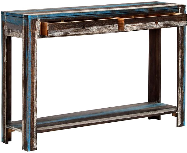 Konzolový stolík Konzolový stolík z masívneho dreva 118 × 30 × 80 cm vintage ...