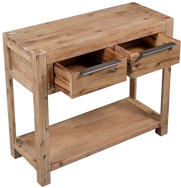 Konzolový stolík Konzolový stolík 82x33x73 cm masívne akáciové drevo ...