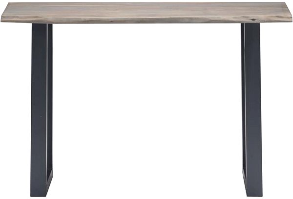 Konzolový stolík Konzolový stolík sivý 115 × 35 × 76 cm akáciové drevo a železo ...
