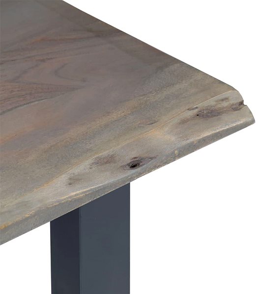 Konzolový stolík Konzolový stolík sivý 115 × 35 × 76 cm akáciové drevo a železo ...