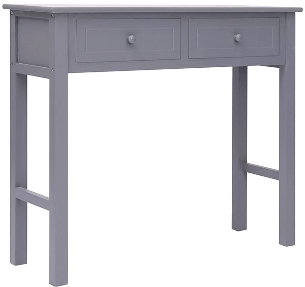 Konzolový stolík Konzolový stolík sivý 90 x 30 x 77 cm drevo ...