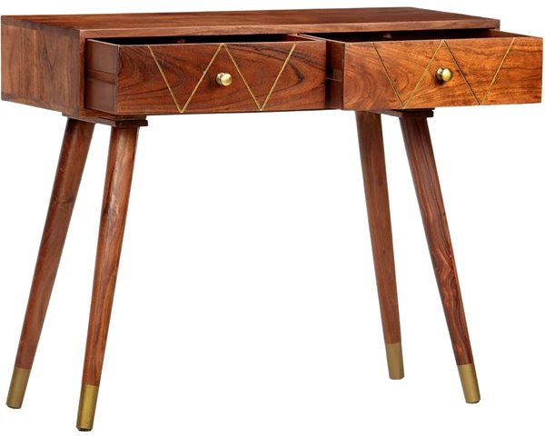 Konzolový stolík Konzolový stolík 90 x 35 x 76 cm masívne akáciové drevo ...
