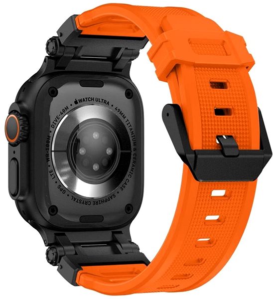 Armband Tech-Protect Delta Pro für Apple Watch 42/44/45/49mm, orange / black ...