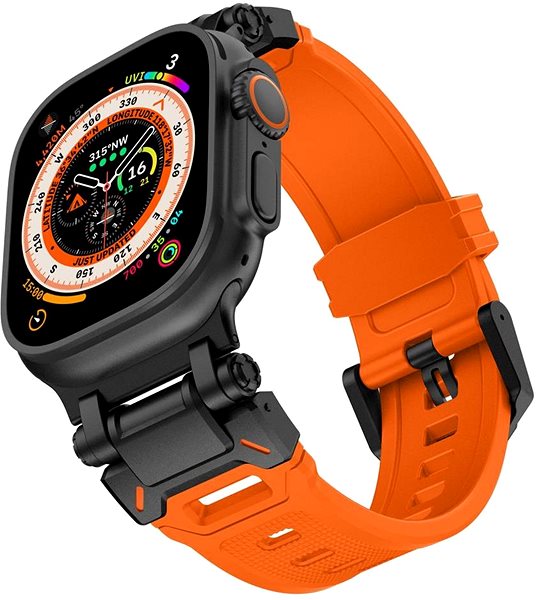 Armband Tech-Protect Delta Pro für Apple Watch 42/44/45/49mm, orange / black ...