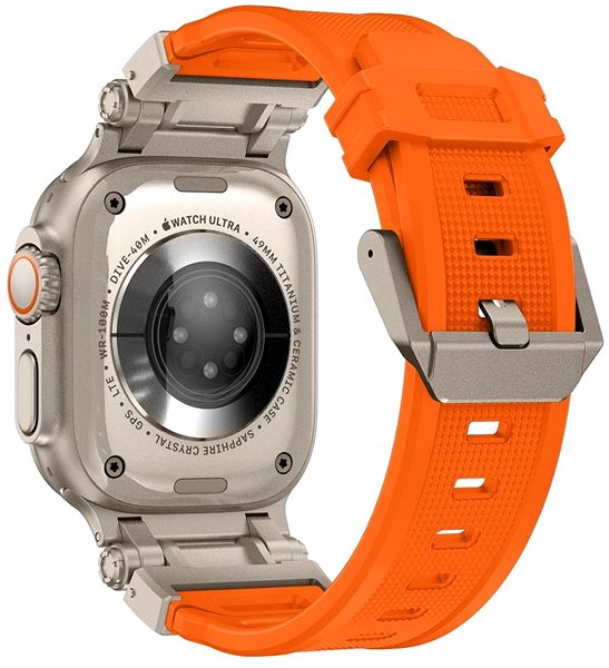 Armband Tech-Protect Delta Pro für Apple Watch 42/44/45/49mm, orange / titanium ...