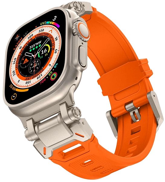 Armband Tech-Protect Delta Pro für Apple Watch 42/44/45/49mm, orange / titanium ...