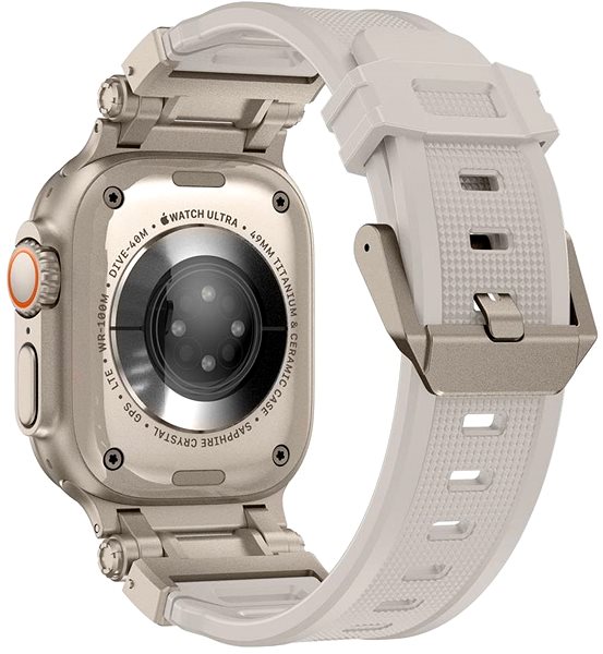 Armband Tech-Protect Delta Pro für Apple Watch 42/44/45/49mm, starlight / titanium ...