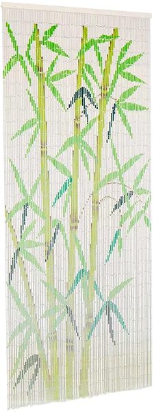 Sieťka na okno Dverový záves proti hmyzu, bambus, 90 x 200 cm Bočný pohľad