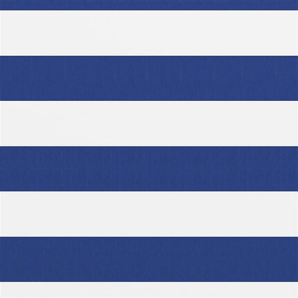 Zástena Balkónová zástena biela a modrá 75 × 500 cm oxfordská látka 134914 ...
