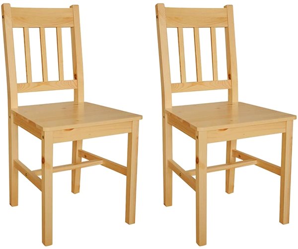 Jedálenská stolička Jedálenské stoličky, 2 ks, borové drevo ...