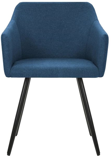 Jídelní židle Jídelní židle 6 ks modré textil ...