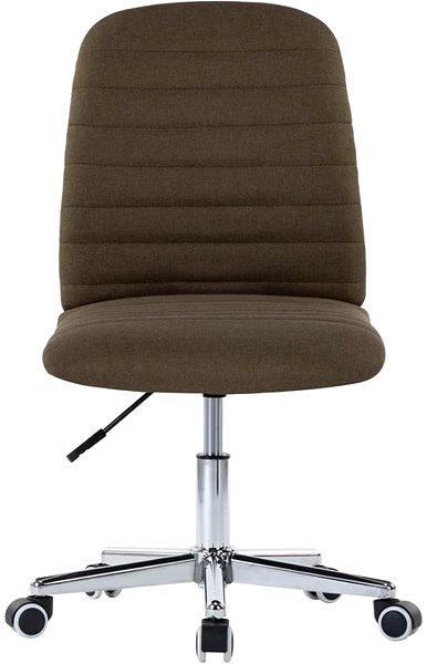 Jídelní židle Jídelní židle 2 ks hnědé textil ...