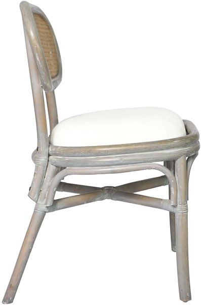 Jedálenská stolička Jedálenská stolička 2 ks sivé, plátno ...