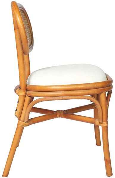 Jedálenská stolička Jedálenská stolička 2 ks svetlohnedé, plátno ...