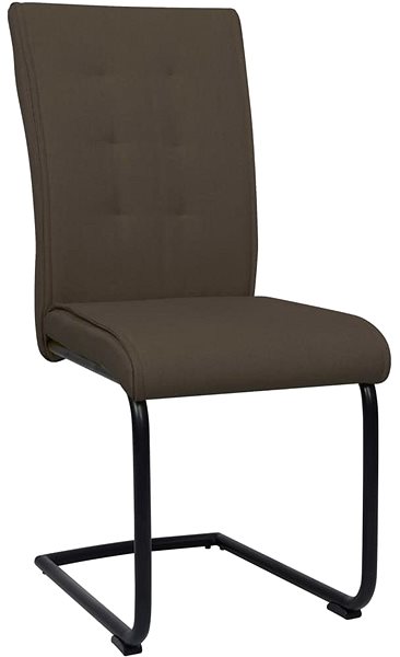 Jídelní židle Konzolové jídelní židle 6 ks hnědé textil  ...