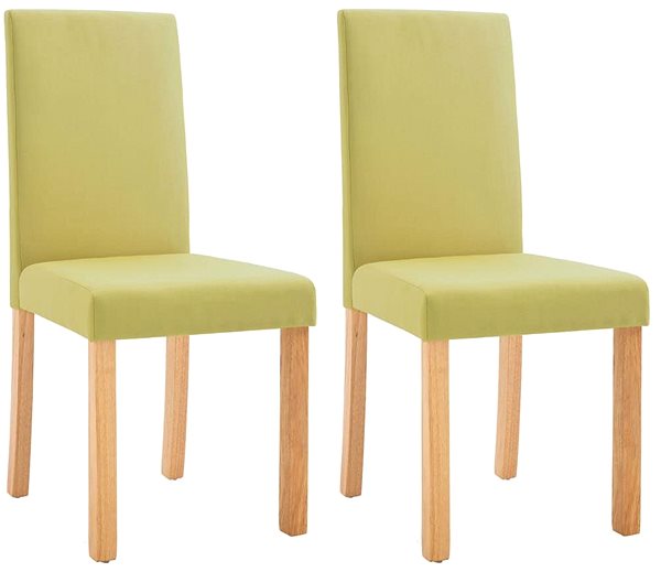 Jídelní židle Jídelní židle 2 ks zelené textil ...