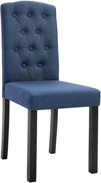 Jídelní židle Jídelní židle 4 ks modré textil ...