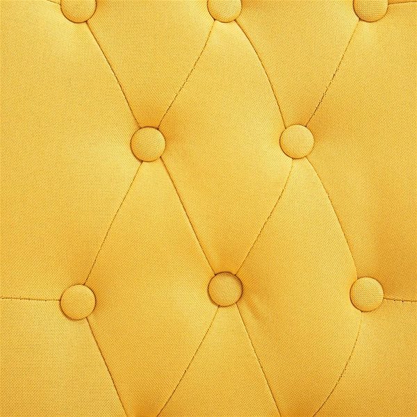 Jídelní židle Jídelní židle 4 ks žluté textil ...