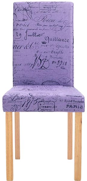 Jídelní židle Jídelní židle 2 ks fialové textil ...
