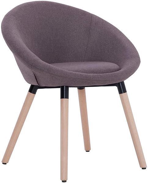 Jídelní židle Jídelní židle 2 ks taupe textil ...