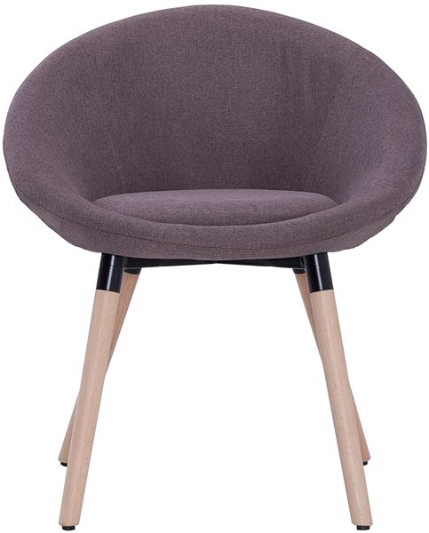 Jídelní židle Jídelní židle 2 ks taupe textil ...