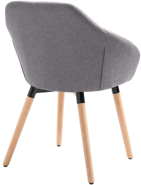 Jídelní židle Jídelní židle světle šedá textil ...