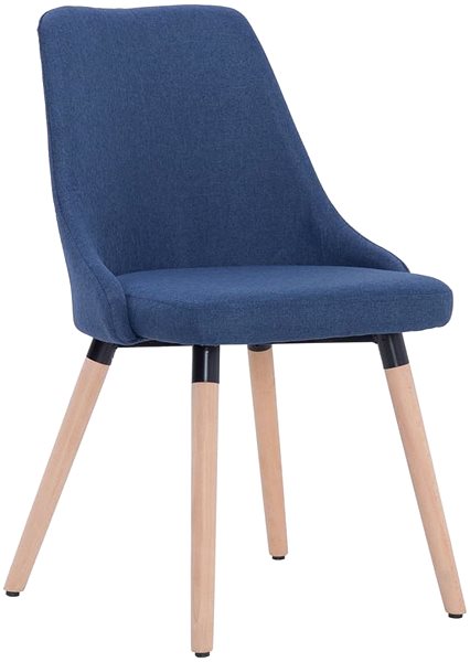 Jídelní židle Jídelní židle 2 ks modré textil ...