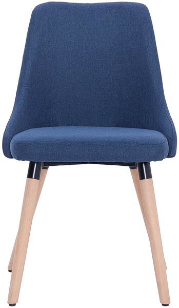 Jídelní židle Jídelní židle 2 ks modré textil ...