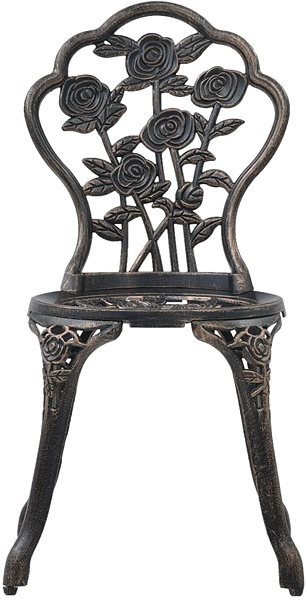 Záhradná stolička Bistro stolička 2 ks bronzová liaty hliník 47862 ...