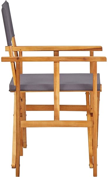 Záhradná stolička Režisérska stolička masívne akáciové drevo 45951 ...