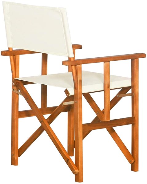 Záhradná stolička Režisérske stoličky 2 ks masívne akáciové drevo 45946 Zadná strana