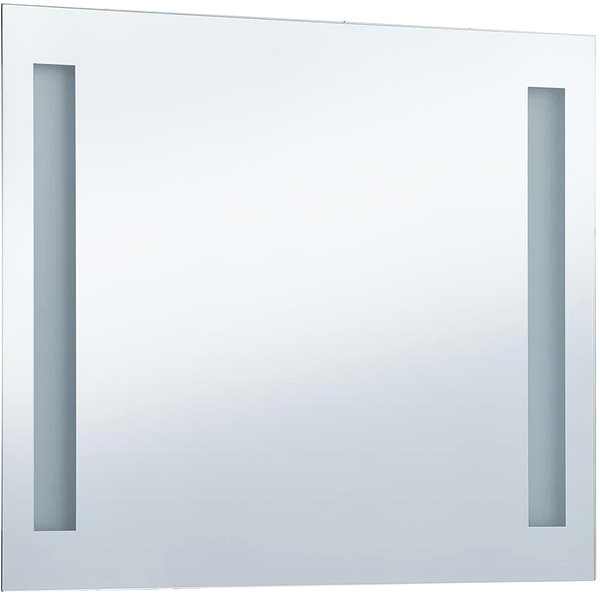 Zrkadlo Kúpeľňové nástenné zrkadlo s LED osvetlením 60 × 50 cm ...