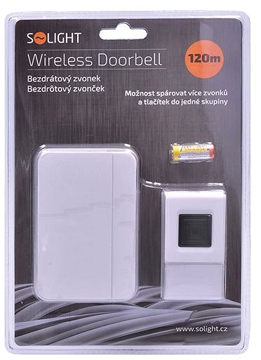 Doorbell Solight Wireless Doorbell, 120m, White (1L46) Packaging/box